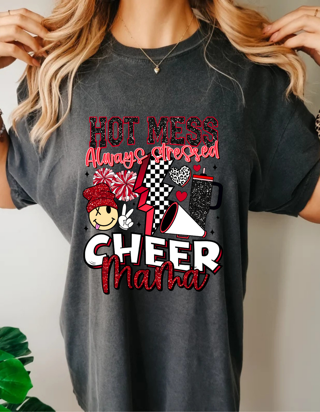 Hot Mess Cheer Mama image 0