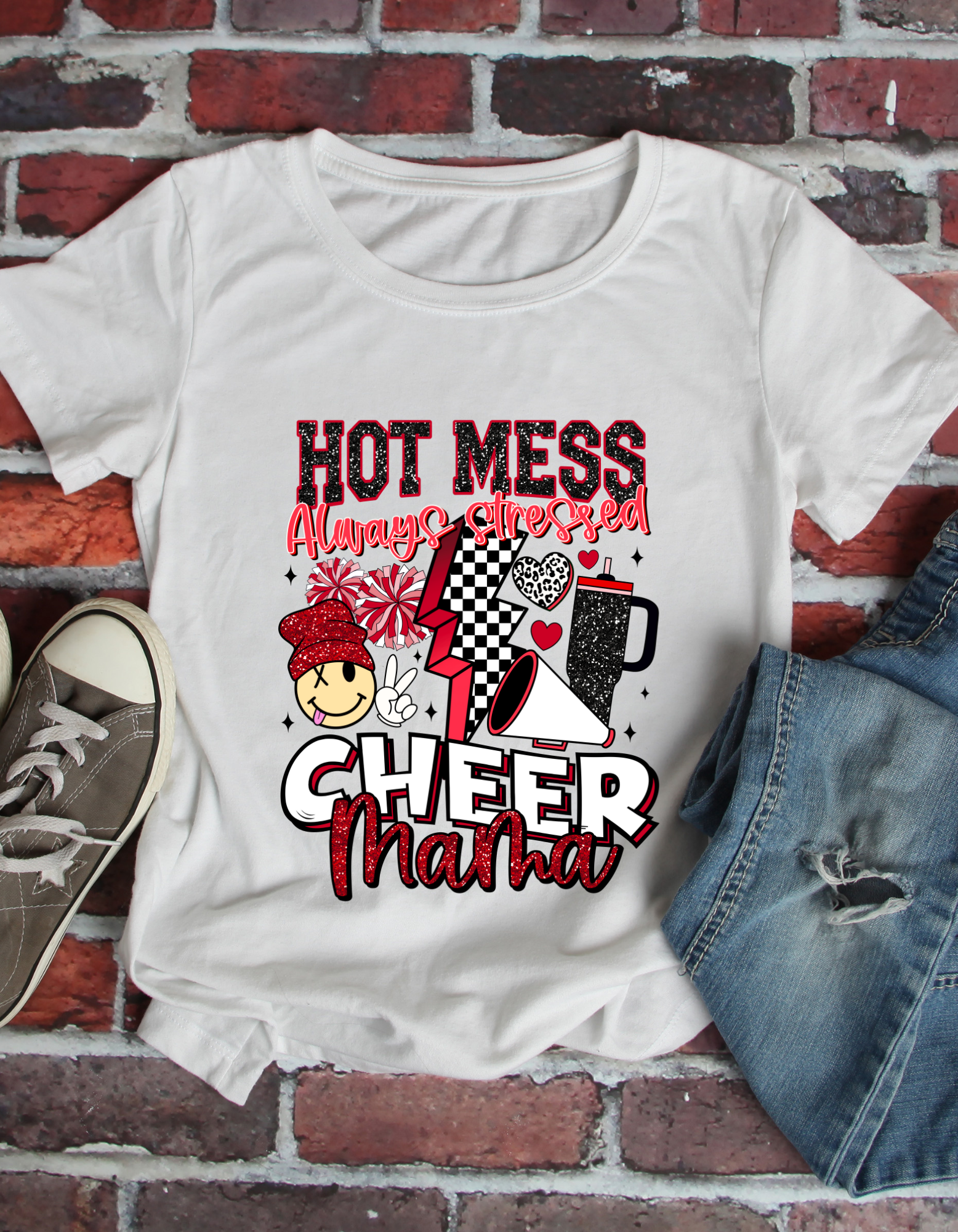 Hot Mess Cheer Mama image 2