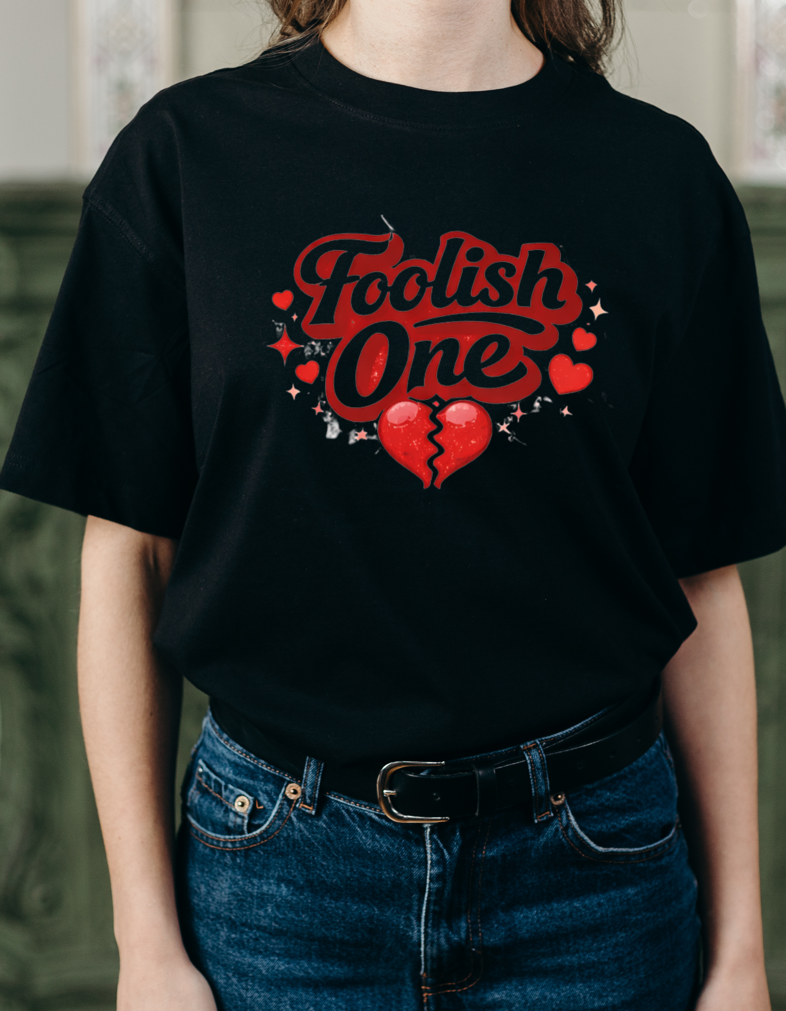 Foolish One Shirt – Broken Heart Graphic Tee, Unisex Valentine