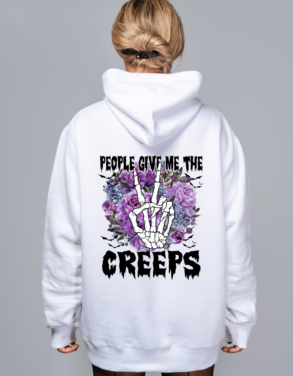 People give me the creeps hoodie