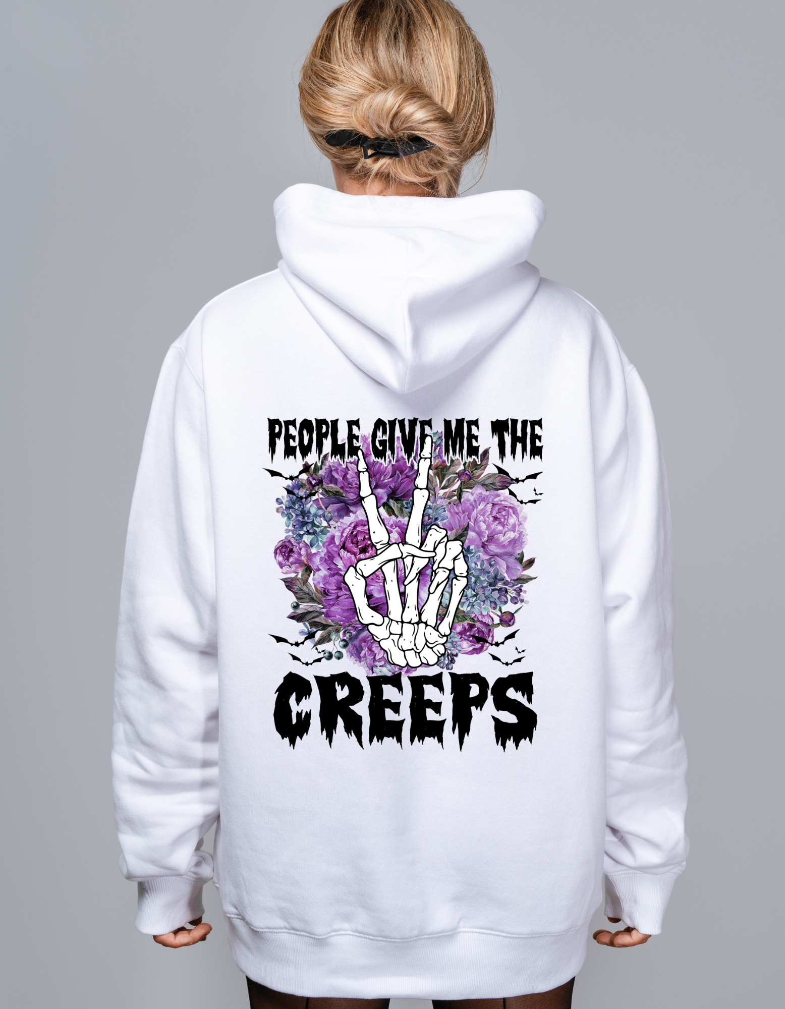 People give me the creeps hoodie