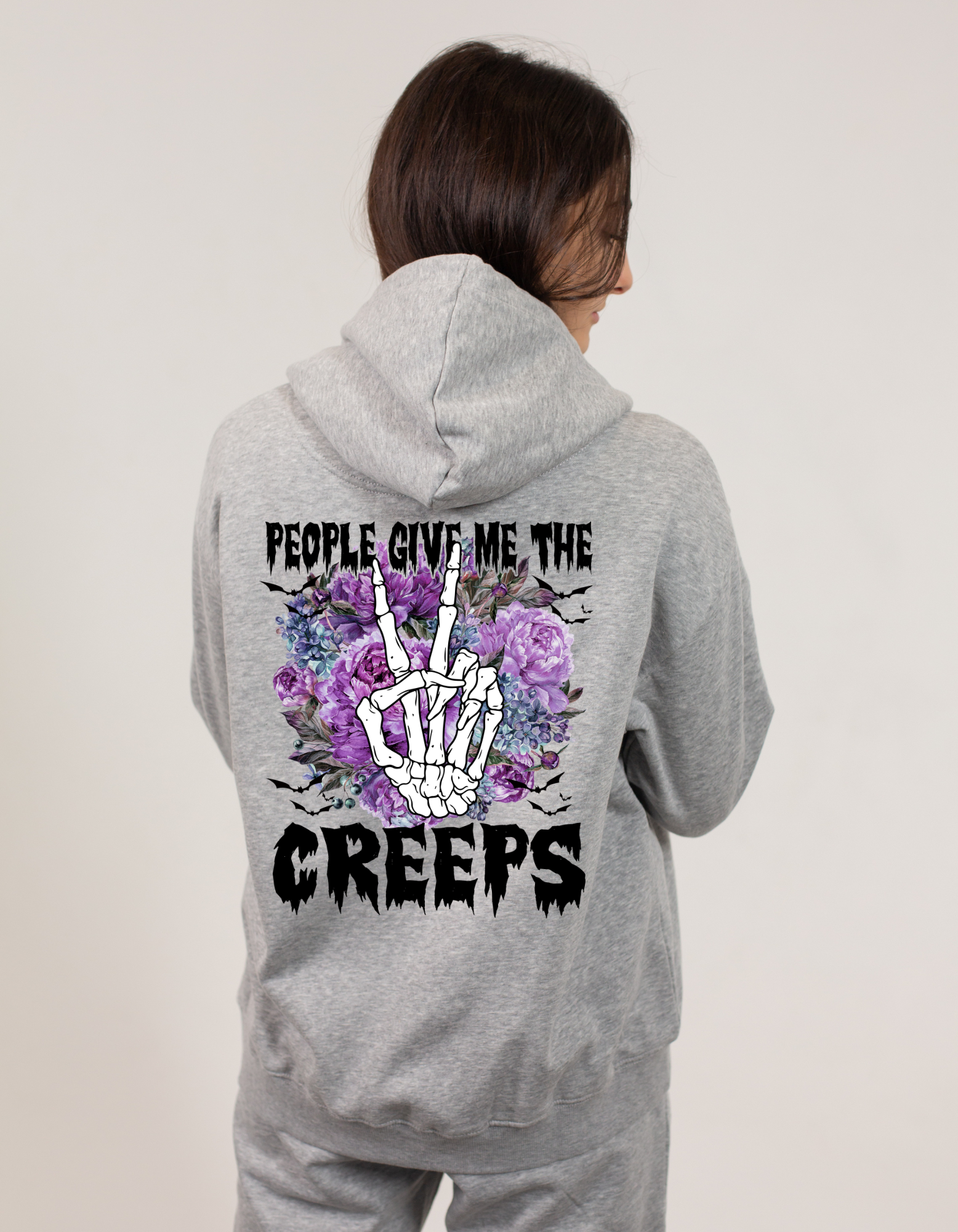 People give me the creeps hoodie