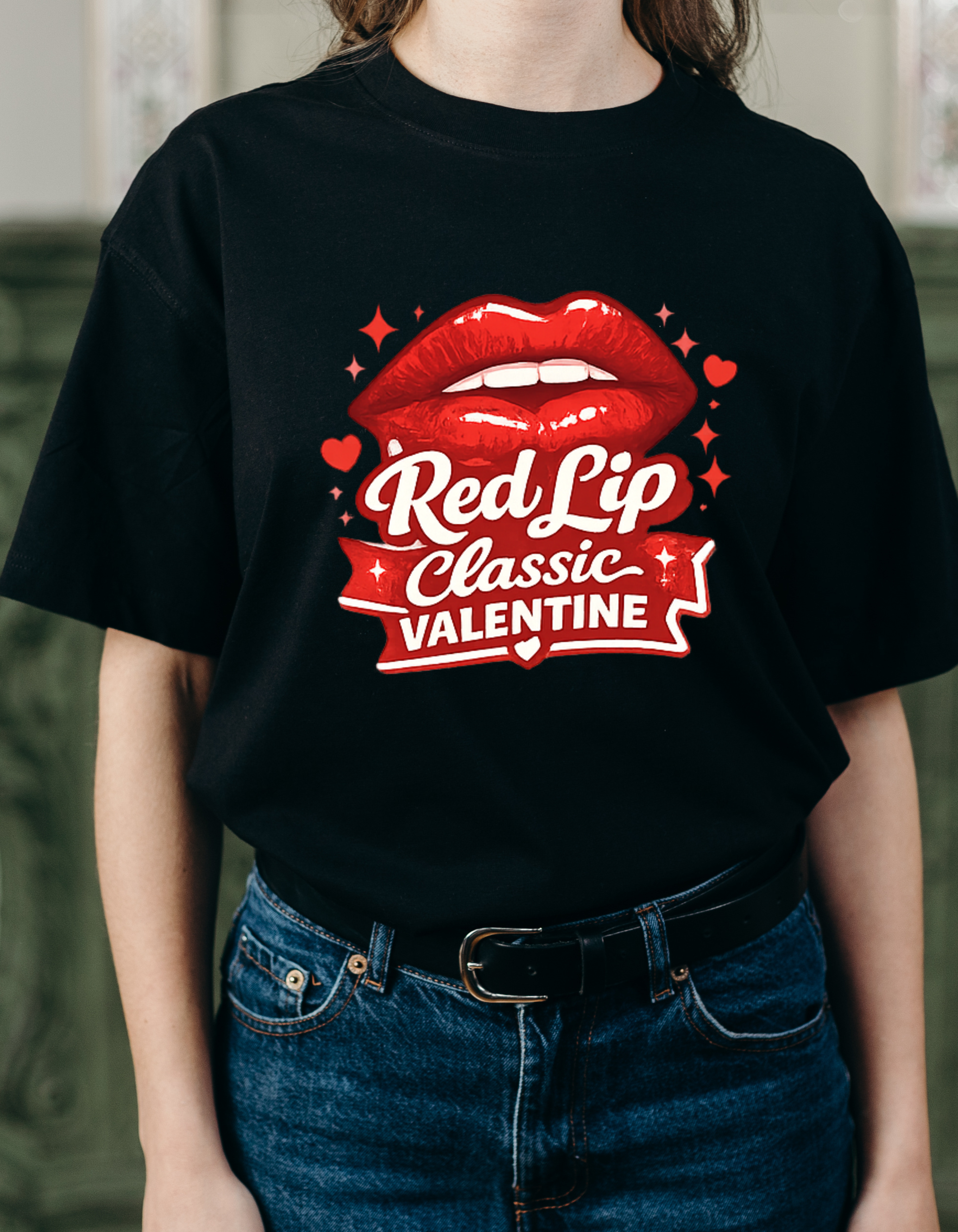 Red Lip TS inspired Classic Shirt – Bold Lips Graphic Tee