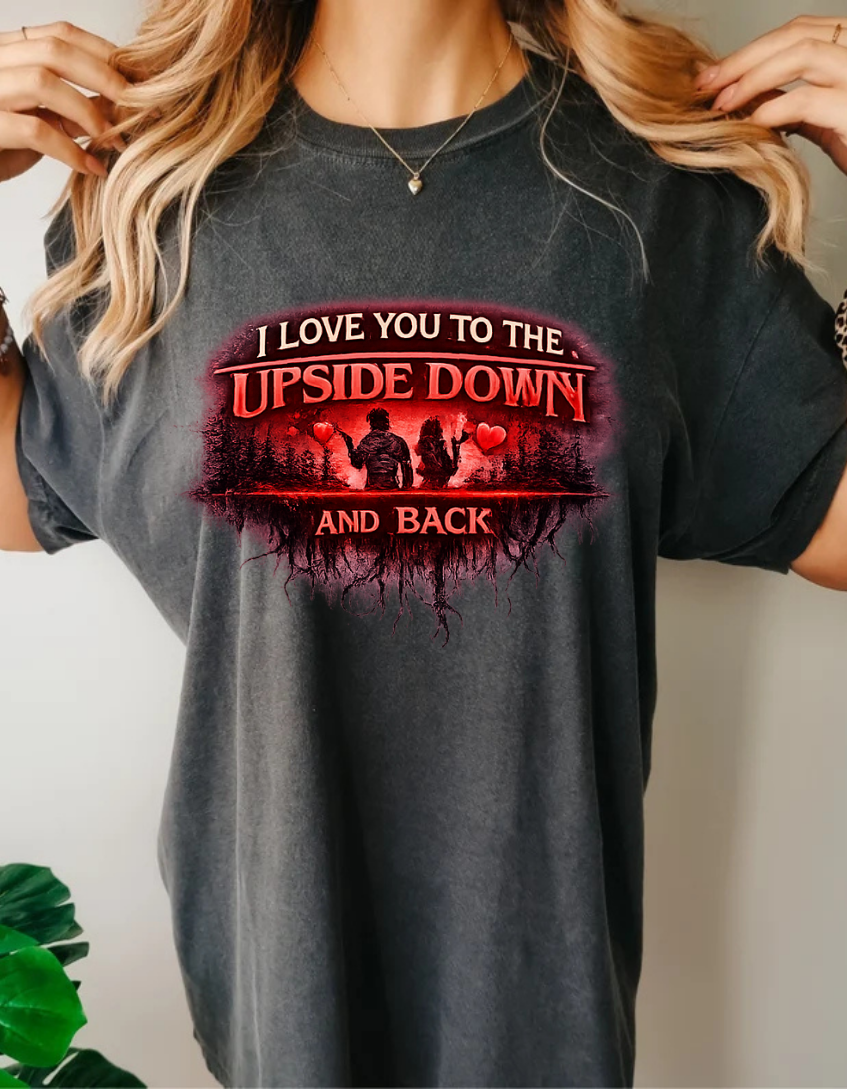 I Love You to the Upside Down and Back Shirt – Valentine’s Day Stranger-Inspired Tee